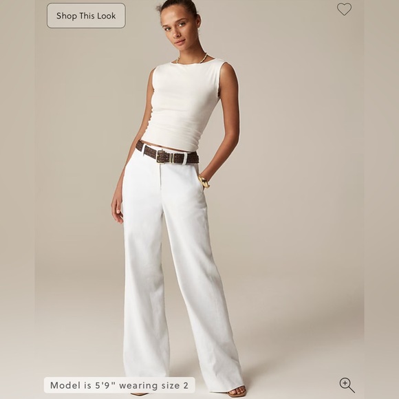 J.Crew Carolina flare pant in stretch linen blend Size 18, NWT - Picture 1 of 5
